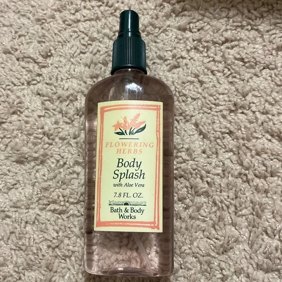Vintage Bath and Body Works Flowering Herbs Body Splash 7.8 Oz NOS